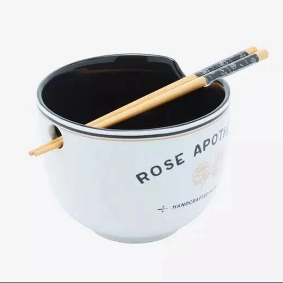 Rose Apothecary Schitts Creek Ramen Bowl with Chopsticks - Picture 2 of 7